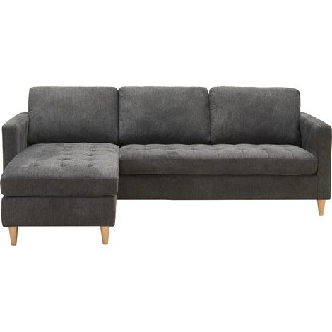 Firenze canapé chaise longue gris foncé. (1/5)
