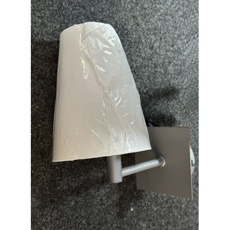 Applique murale abat jour blanc mat H:177mm pour lampe culot E14 60W max (non incl) 230V IP20 Nemesis Trajectoire (1/5)