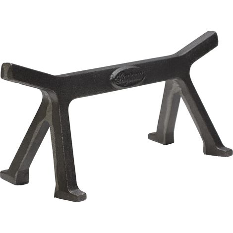 Fonderia Bongiovanni – Aile porte-bois brasero tréteau en fonte pour cheminée et four à pizza – Longueur 40 cm – Largeur 16 cm – Hauteur 15 cm