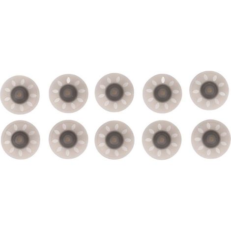 10 pièces Dômes d'Amplificateur Sonore Noir Ouvert Petit pour Phonak 6mm, Accessoires d'Aides Auditives (1/5)