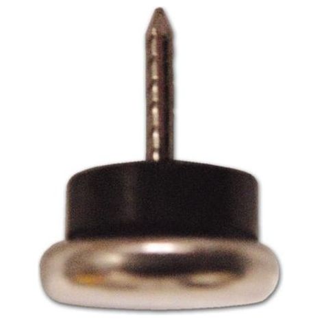 Gommino Sottosedia a Chiodo in Acciaio Nichelato misura 23 mm 10pz (1/2)