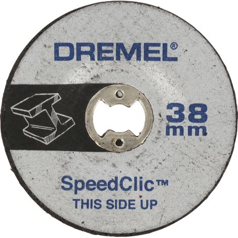 Dremel SC541 EZ SpeedClic Schleifscheibe - Zubehösatz für Multifunktionswerkzeug mit 2 verstärkten Schleifscheiben zum Schleifen von Metall, Aluminium, Stahl u.v.m. (1/3)