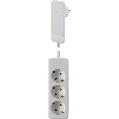 NVB 104556 Multipresa Bianco Spina piatta 1 pz.