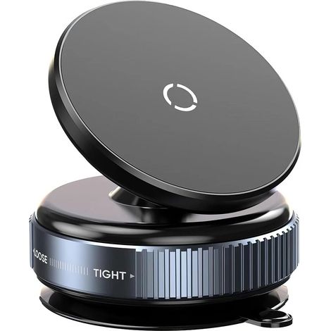 1 Support Téléphone Magnétique, Ventouse Automatique, Rotation 360°, Alliage d'Aluminium, pour Voiture (1/5)