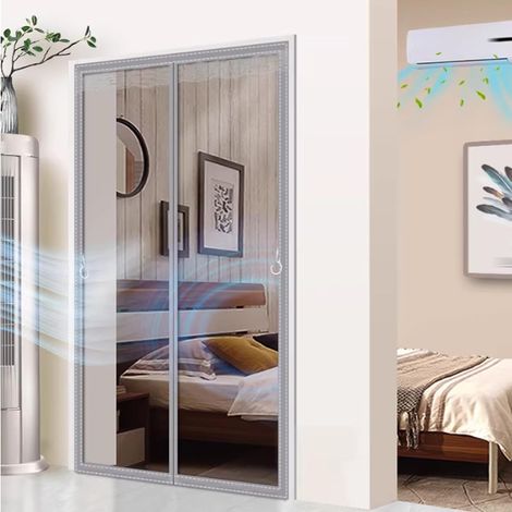 Magnétique Rideau de Porte Isolant Thermique L'hiver EVA Anti Froid (1/5)