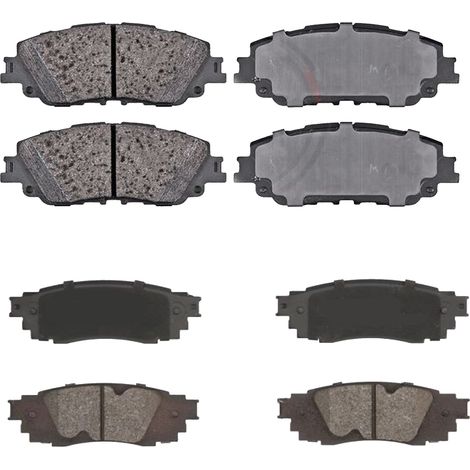 KIT PASTIGLIE FRENO ANTERIORI E POSTERIORI compatibile con MASERATI QUATTROPORTE V / PASTIGLIE FRENANTI AUTO OEM FDB1996,FDB1512 / SOSTITUZIONE DIRETTA / BASSA POLVERE / SILENZIOSO