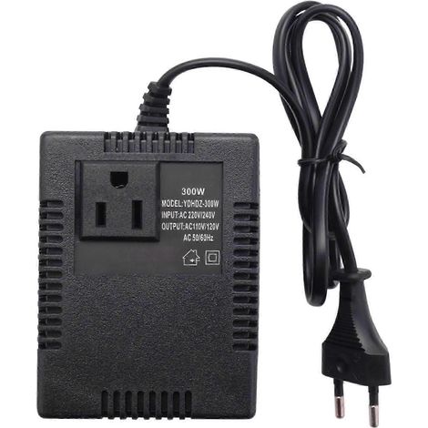 Spannungswandler 220 V auf 110 V mit EU-Stecker, internationaler Reiseadapter, kompakter Abwärtstransformator für elektrische Geräte, tragbare Stromversorgungslösung (1/5)