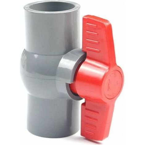 Ymyny – Vanne à boisseau sphérique PVC – Diamètre 40 mm – Connecteurs droits pour contrôle et arrêt débit – Robuste et durable (1/4)