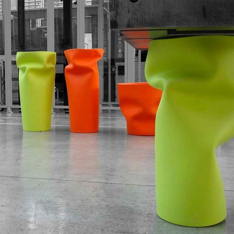 Moderner Outdoor-Gartenpflanzkübel Saving / Space / Vase - Weiß