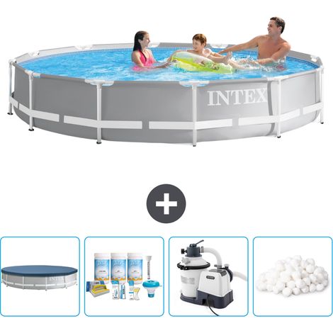 Prism Frame Pool Rund - 366x76 cm - 5-teilig SCB63 (1/5)