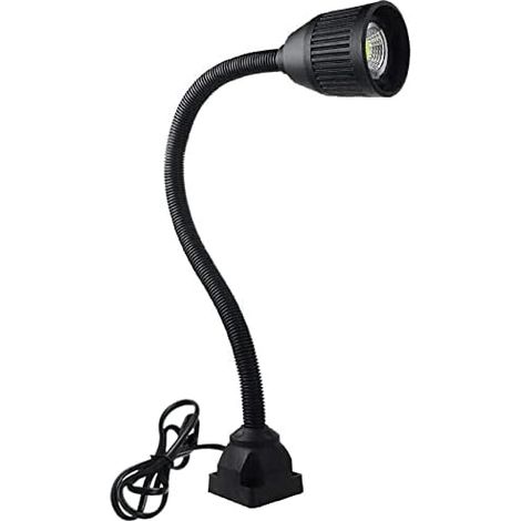 Lampe de Machine CNC, 220V Étanche Bras Lumineux, Lampe de Travail 5W (Base fixe) (1/5)