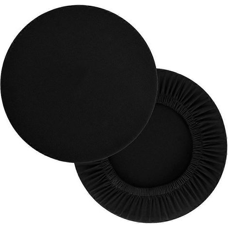 Housses de tabouret de bar rondes luxueuses en soie de lait, housse élastique infroissable pour chaise, lavable et anti-boulochage, protège des taches et (1/4)