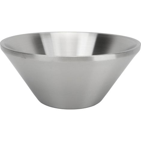 Saladier multifonction en acier inoxydable à double compartiment, bol à nouilles argenté, vaisselle de cuisine 20 cm (1/5)