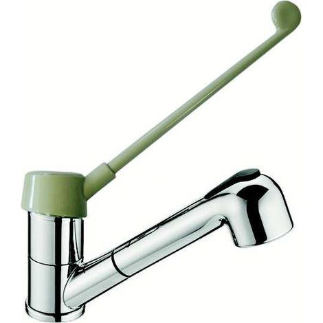 Miscelatore lavello con doccia estraibile con leva 20 cm. BES 1289