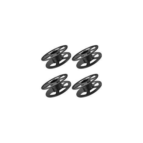 Kit d'enrouleur de câble en 4 pièces, bobine électrique en plastique vide, diamètre 200 mm, pour guirlandes lumineuses de Noël, câbles et fils. (1/4)