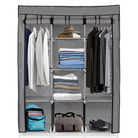 Faltbarer Textilkleiderschrank, XXL-Stoffkleiderschrank