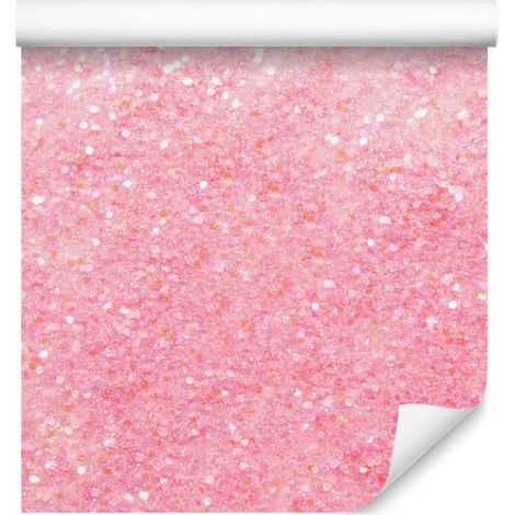 Papier peint à paillettes rose poudré et corail pour salon et chambre 50x1000 cm (1/5)