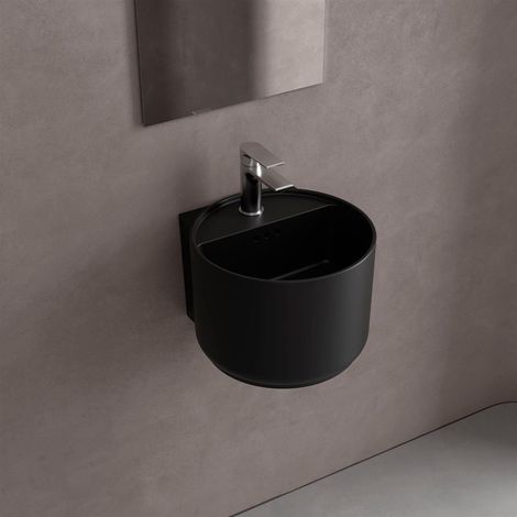 Lavabo MONOLITH MINI NOIR MAT Ø 365 x 380 mm (1/3)
