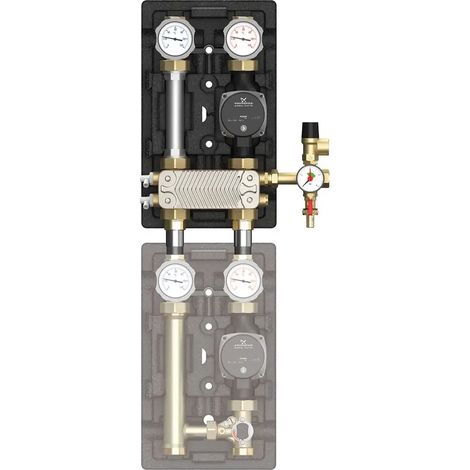 Flamco Système de séparation 1 pouce, Grundfos Alpha2 25-60 ES, 36 plaques, M45811.37