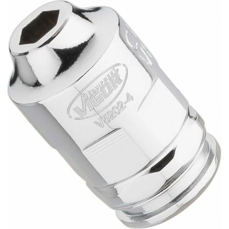VIGOR Steckschlüssel-Einsatz superflach V5202-4 Vierkant hohl 6,3 mm (1/4 Zoll) Außen-Sechskant Profil 4 (1/5)