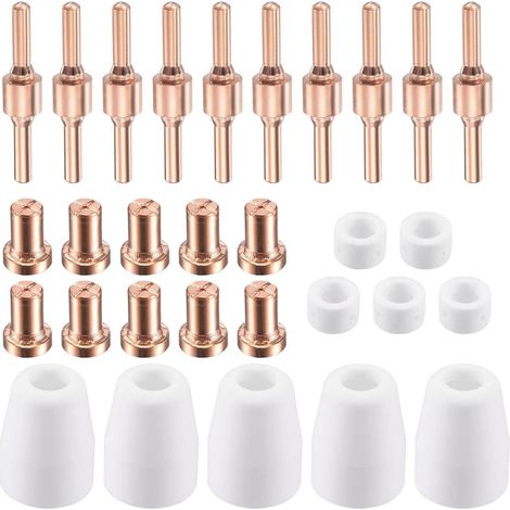 Kit per taglio al plasma (elettrodo e ugello inclusi) – materiali di consumo – utensili per saldatura – elettrodo e ugello – macchina per taglio al plasma (1/5)