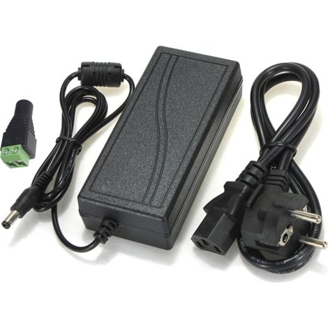 Risparraluz Trasformatore DC alimentatore per strisce LED fonte di alimentazione 220 V (12 V 5 A 60 w), nero (1/3)