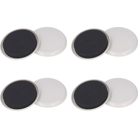 Set mit 8 wiederverwendbaren Möbelgleitern für Teppichböden, für leichtes Verschieben, zum Schutz des Bodens, grüne Punkte, 12,7 cm Durchmesser (1/5)