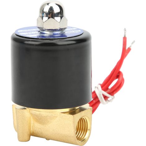 Messingventil G1/4 Zoll, mechanisch, druckbeständig, normalerweise geschlossen, direktwirkend, 2W-025-08AC110V (1/5)