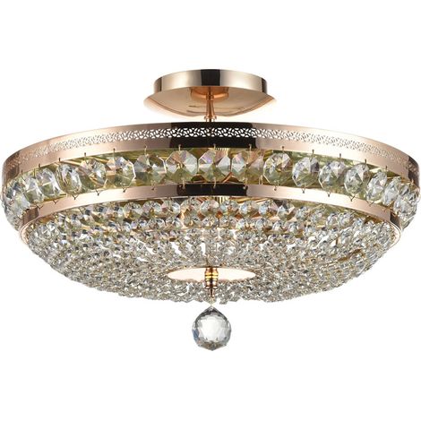 Lampadario Ottilia cristallo ottone 6xE14 Maytoni (1/4)