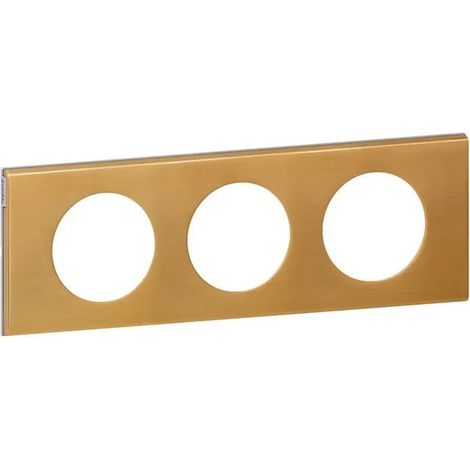 LEGRAND CÉLIANE2 RAHMEN FÜR 3 STECKDOSEN, GOLD, LEG69133