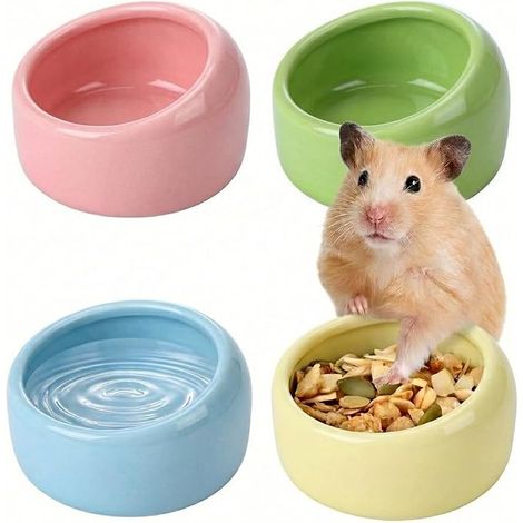 Petite Gamelle pour Hamster, Bol Céramique Hamster 6 x 4 cm, Gamelle Cochon d'Inde, Gamelles pour Petits Animaux, pour Hamsters Nains Cochonsd'Inde Ecureuil (1/5)