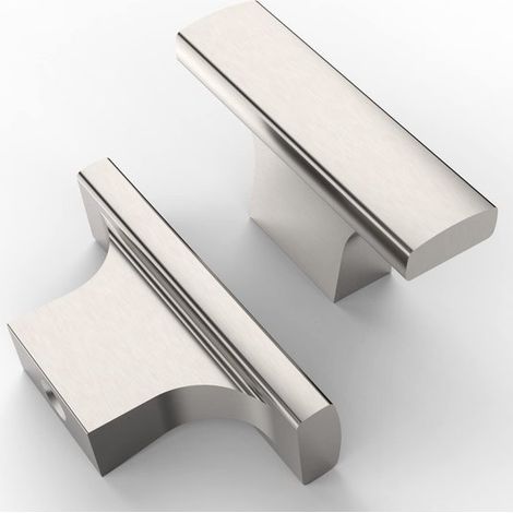 Dailygoody – Möbelgriffe – 10-teilig – Hochwertig – Gebürstetes Nickel – Schrankknöpfe – Rostbeständig – Geeignet für Möbel (1/5)