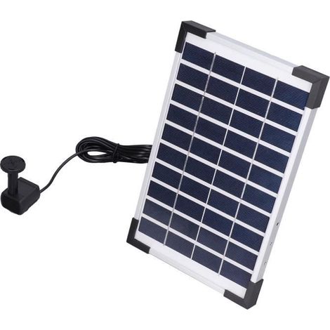 Kit de fontaine solaire HURRISE Flytande 10V 5W avec pompe à eau solaire