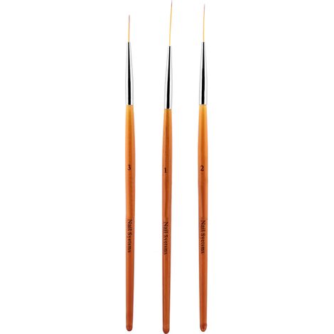 Lot de 3 pinceaux de nail art pour tracer des lignes, stylos à dotting, outil de manucure (1/5)
