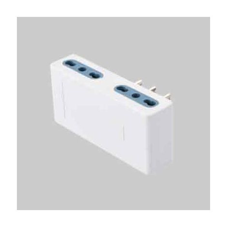 Adattatore quadruplo 10a ideal star 2p+t- prese 10a 2p+t IDEAL STAR