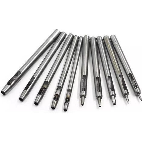 Leather Hole Punch, Hollow Leather Punch, Round Steel Hollow Punch Set Leather Hole Punching Tools (1/5)