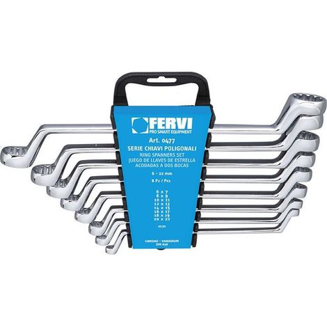 Jeu de 8 cles polygonales 6x7 - 22x22 0477