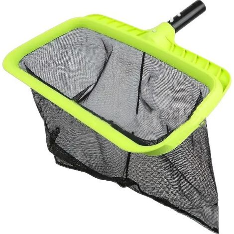 Épuisettes de Surface, Filet de Fond Piscine Professional avec Grand Capacité, Ramassage des Feuilles de Surface sans Perche Épuisette Profonde pour Piscine, Étang, Spas, Parc Aquatique -Vert (1/5)