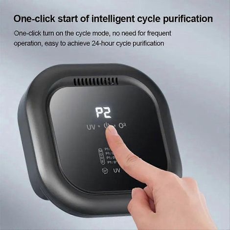 Purificateur d'air pour groupe électrogène domestique avec filtre UV et prise européenne (1/5)