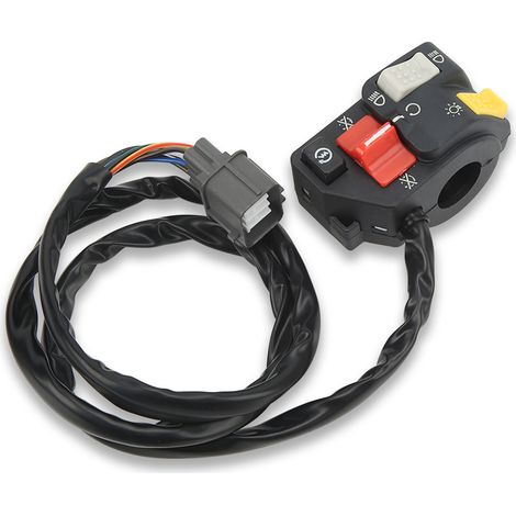 2x Clignotants Moto 12V Double Face Bleu Jaune LED Indicateurs Noirs (1/5)