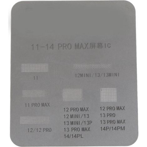 Pochoir de Reballing BGA pour Réparation de Smartphone, Modèle de Soudure pour Composants Électroniques (1/5)