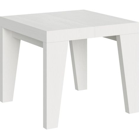Tavolo Allungabile 90-246x90x77 cm Naxy Bianco Frassino (1/4)