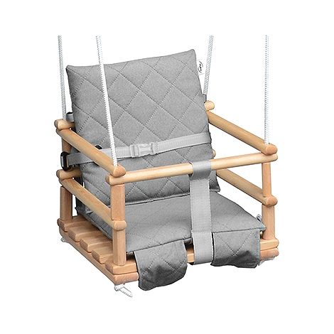 Columpio de madera para niño con cojín para la casita de jardín 4 en 1 Pasy Polska (1/5)