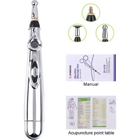 Appareil de massage électrique par acupuncture pour soulager la douleur, thérapie laser, stylo énergétique électronique pour le corps, la tête, le dos, les jambes05618-AquaForge