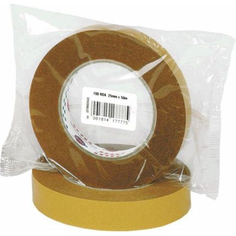 Eurocel Nastro Biadesivo Trasparente 25mm x 50m Alta Adesività per Ufficio e Fai-da-te
