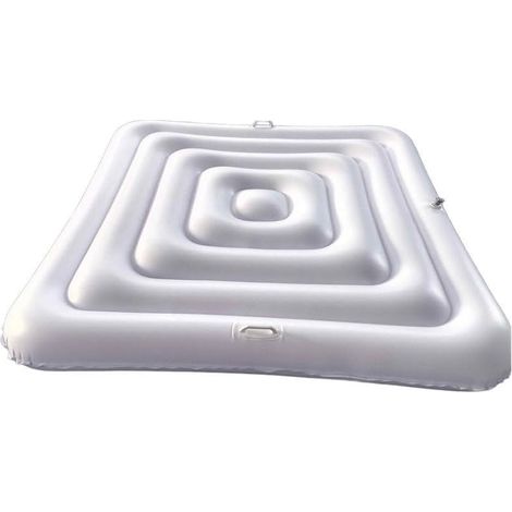 Housse de spa gonflable carrée de 165 cm pour baignoire - Rétention de la chaleur et de la poussière - En PVC - Utilisation extérieure et jardin (avec poignée) (1/5)