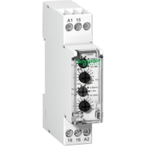 Relé TEMPORIZADOR ACTI 9 IRT 8 A 24-240 V AC, rango 0.1-360000 s, montaje DIN