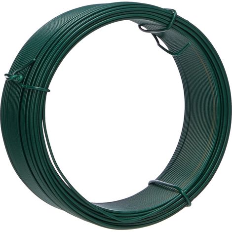 1 - Fil De Fer Plastifié - Jardinage - Palissage Et Ancrage Plantes - Usage Domestique Multiple - Vert - 0,75 Mm X 30 M (1/5)
