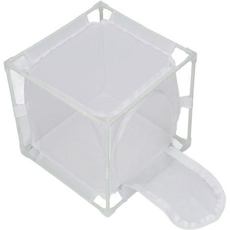Cage d'observation des insectes en PVC blanc réutilisable, en forme de U inversé, servant d'habitat et d'incubateur pour papillons. (1/5)