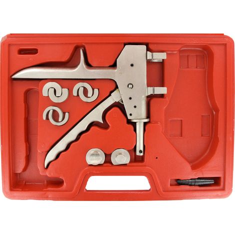 Arcanaute – Pince à sertir pour raccords PER 12-25 – Coffret avec adaptateurs et manuel – Usage professionnel – Garantie 1 an